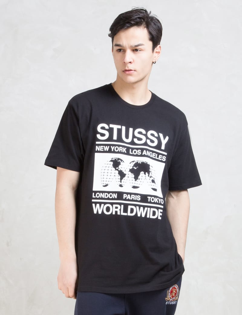 Stüssy - Worldwide Map T-Shirt | HBX - Globally Curated