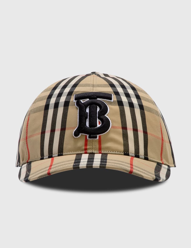 Burberry - Monogram Motif Vintage Check Cotton Baseball Cap | HBX