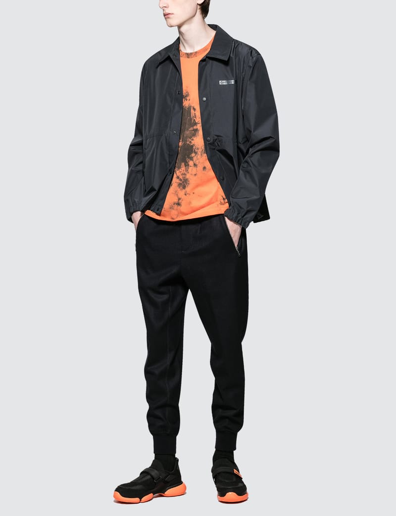 Helmut Lang AW 1996 Black Stripe Trucker Jacket 46 | Grailed