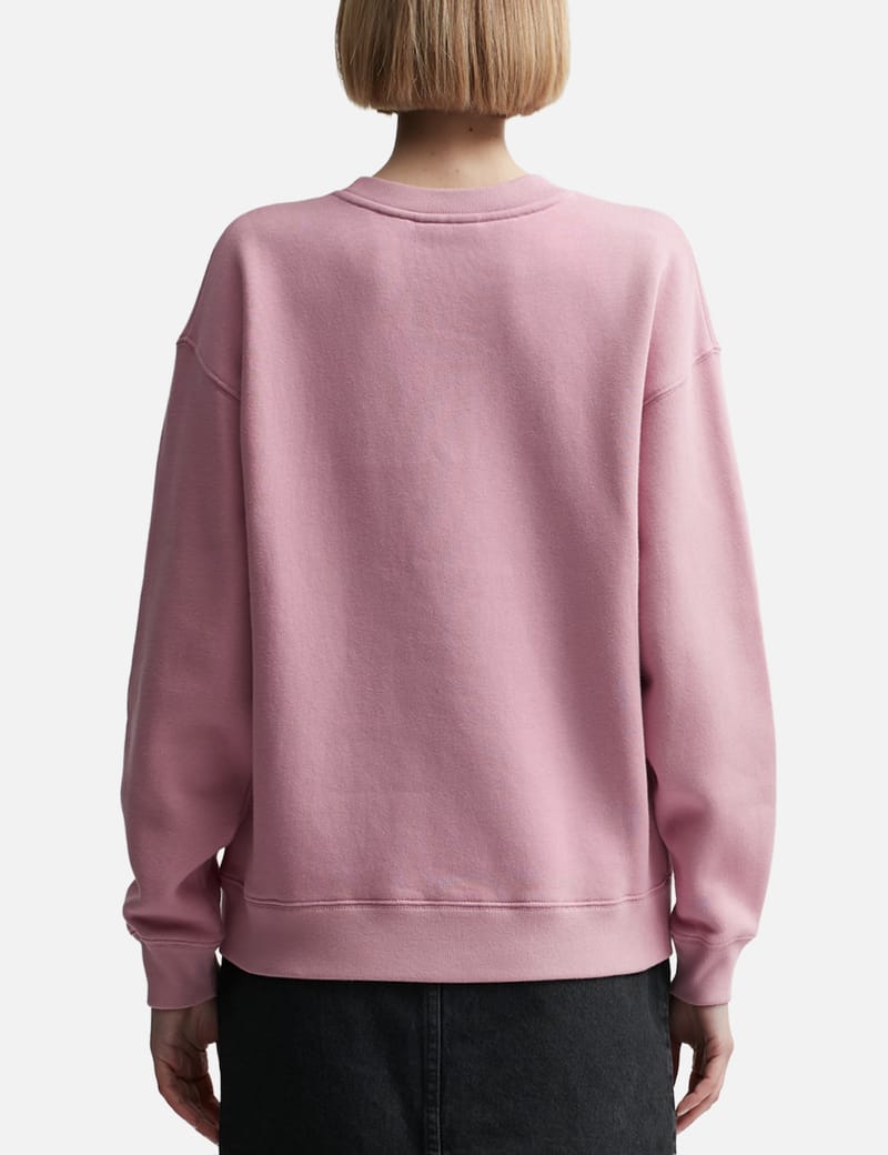 MAISON KITSUNÉ ピンク スウェット M BABY FOX PATCH HALF ZIP SWEATSHIRT | Maison Kitsuné