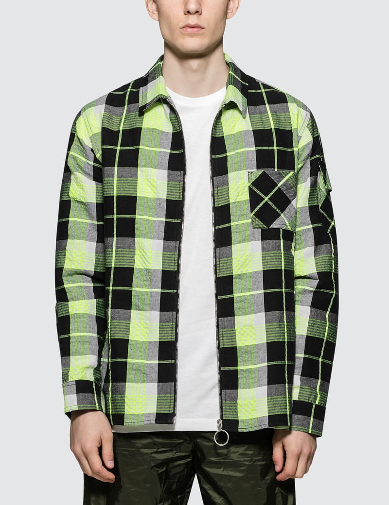 Off-White™ - Diag Zip Check Shirt | HBX - HYPEBEAST 為您搜羅全球