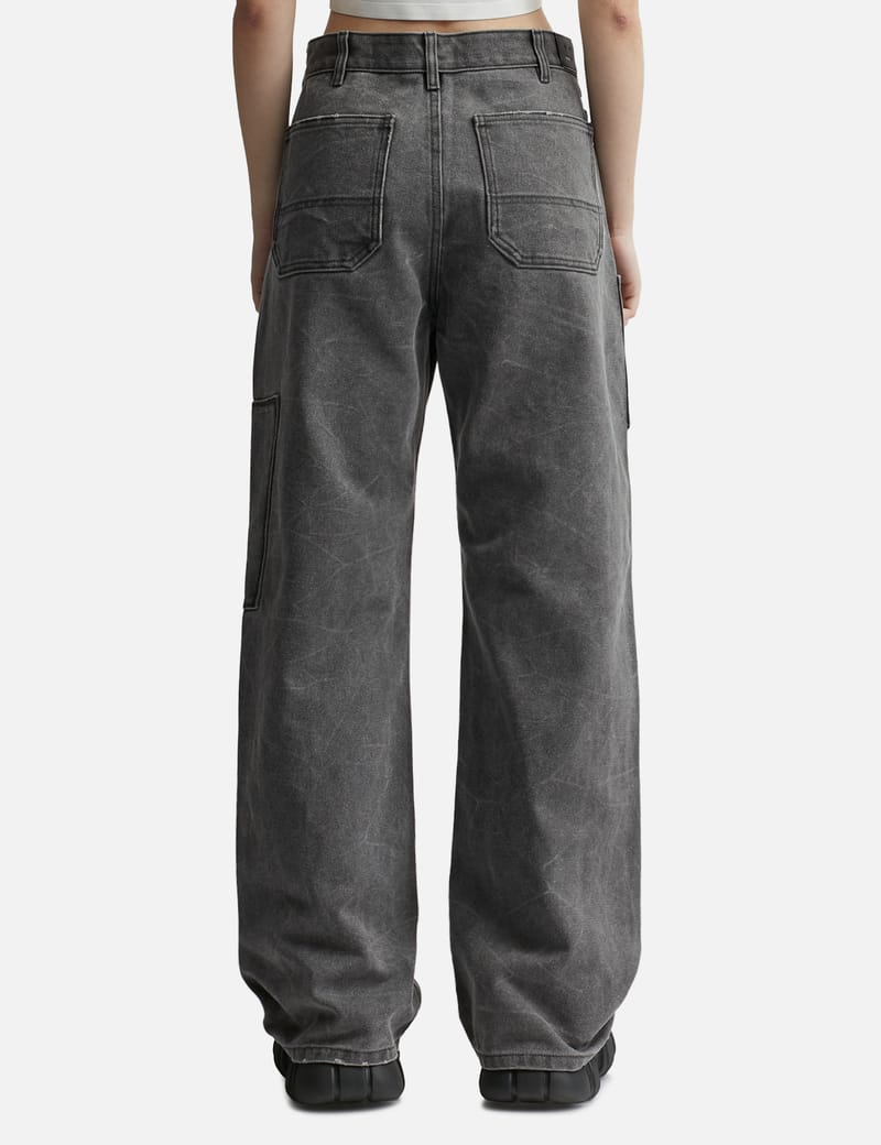 Acne Studios Canvas Trousersダブルニー　サイズXXS Acne Studios Palma double-knee cotton-canvas trousers