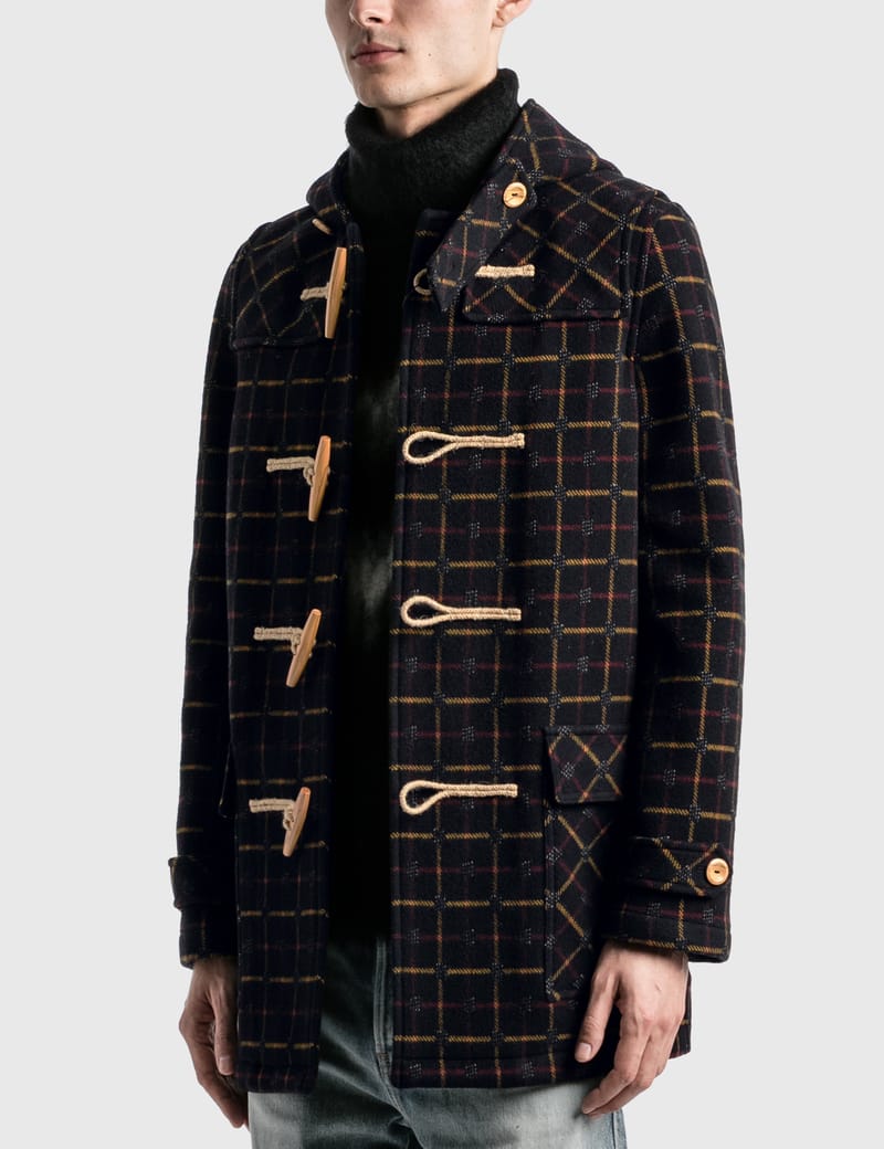 Saint Laurent - Check Duffle Coat In Wool | HBX