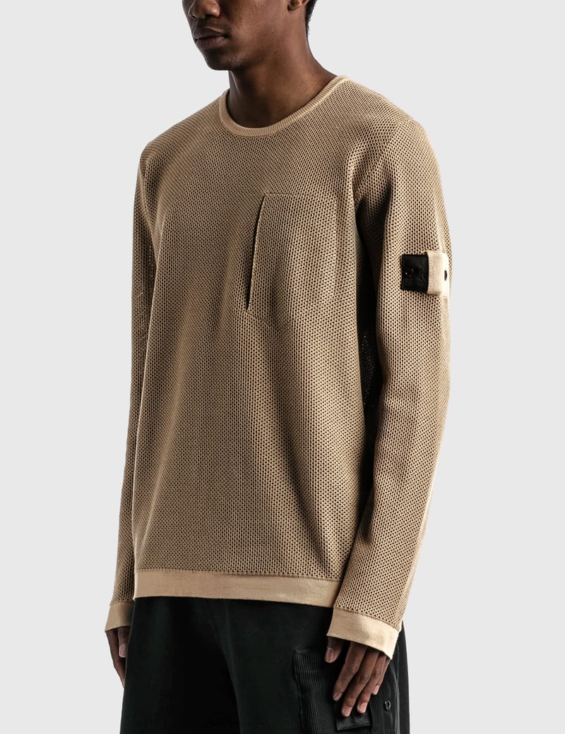 Stone Island Shadow Project - Light Mesh Knit Crewneck | HBX Stone Island Shadow Project - Light Mesh Knit Crewneck | HBX