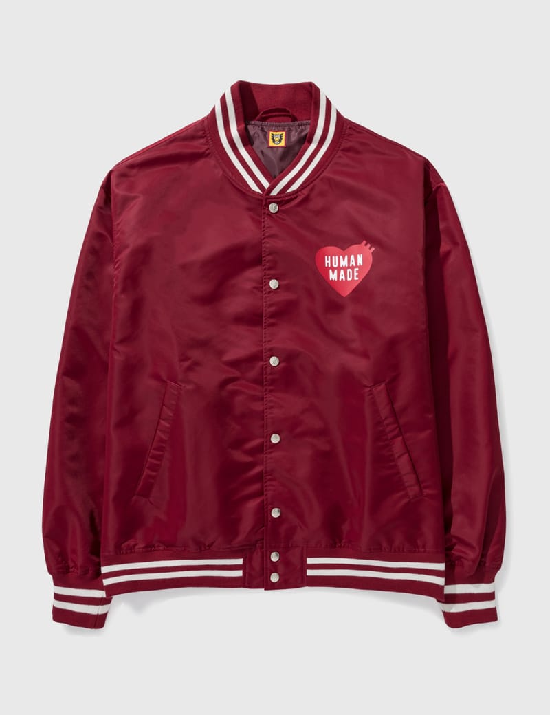 グリーンHUMAN MADE   NYLON STADIUM JACKET L グリーン