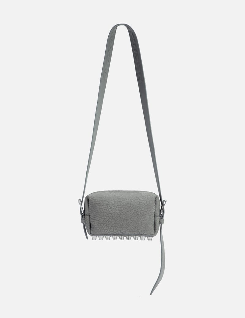 【関税&送料込】Alexander Wang Grey Nabuk Small Ricco Should Ricco Small Bag in Nubuck Leather in GREY | alexanderwang®