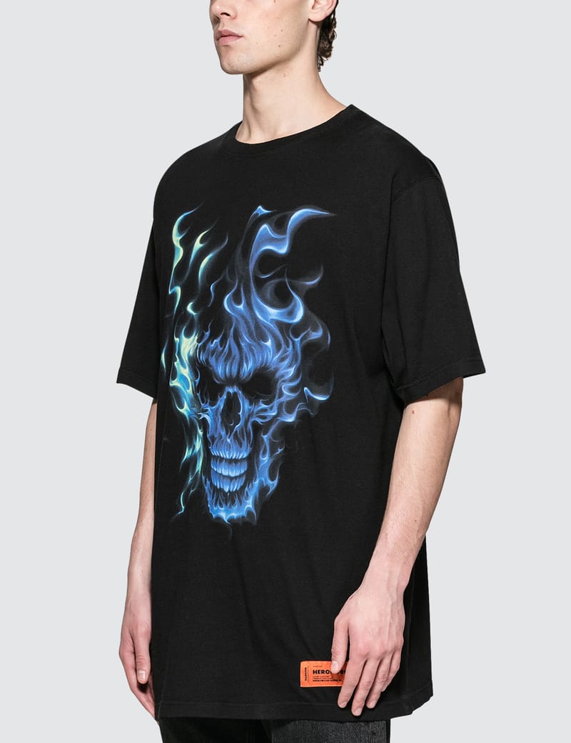 HERON PRESTON T-Shirt ファイヤースカル Heron Preston - Flaming Skull Regular T-shirt | HBX