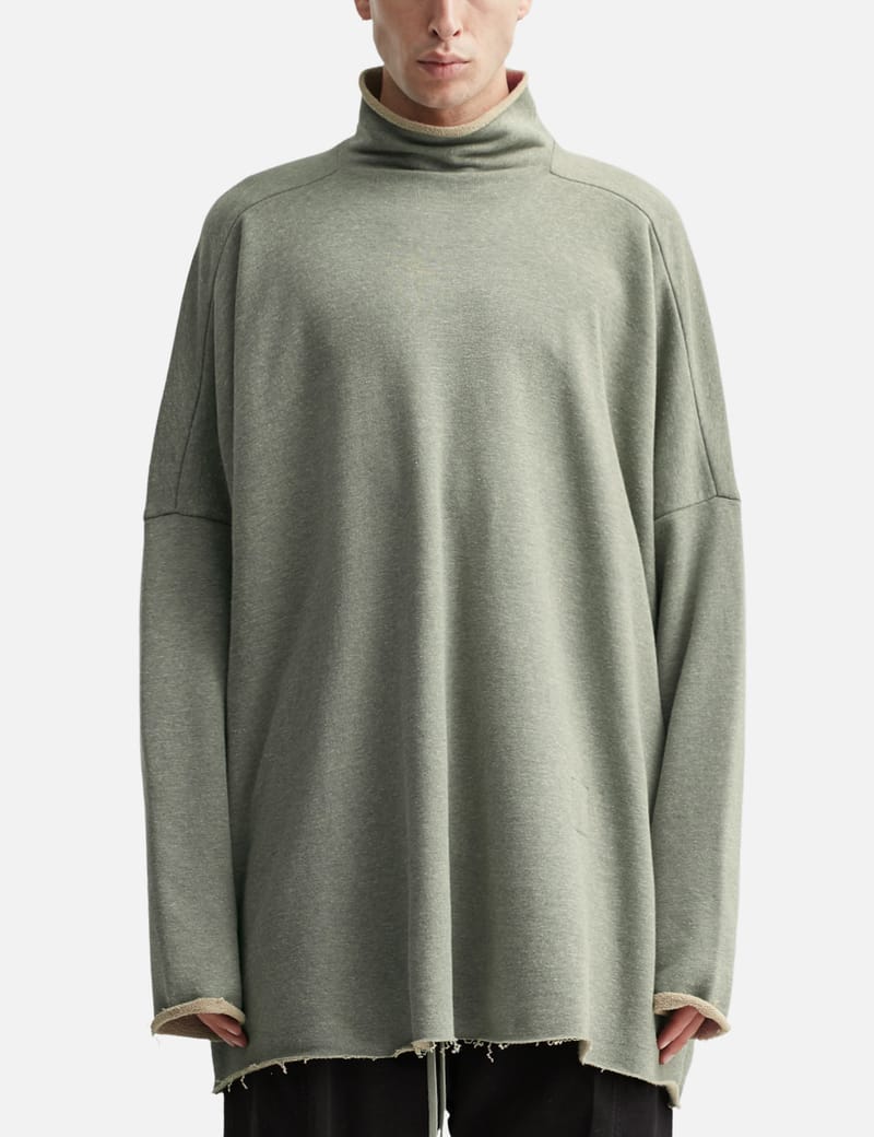 RICK OWENS DRKSHDW Tecsweat スウェットシャツ Rick Owens DRKSHDW: Black Hollywood Tecsweat Sweatshirt | SSENSE