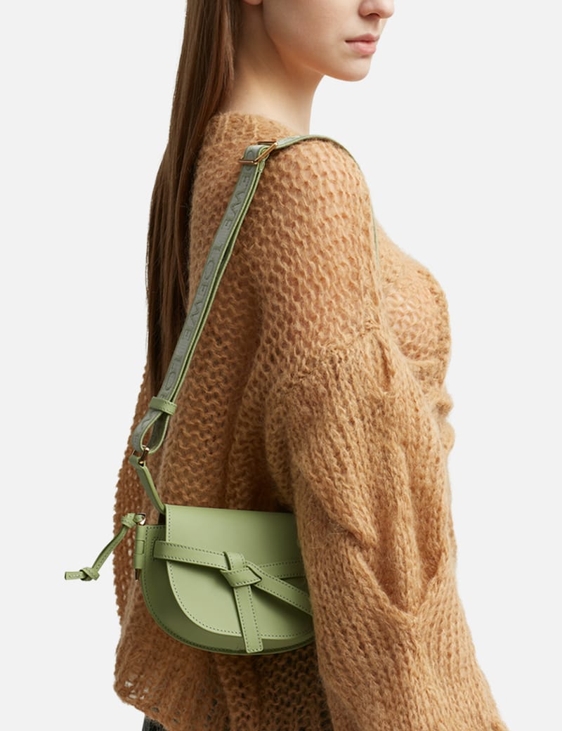 LOEWE セール★ GATE DUAL MINI BAG★GREEN Loewe - Mini Gate Dual Bag In Bicolor | HBX - Globally