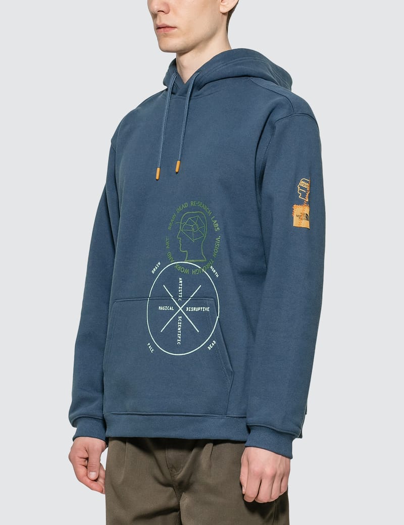 The north face online x brain dead hoodie