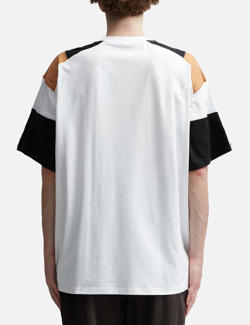Martine Rose - PANELLED OVERSIZED T-SHIRT in WHITE MULTI