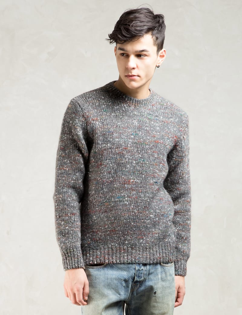 Paul Smith Red Ear - Grey Red Ear Crewneck Sweater | HBX