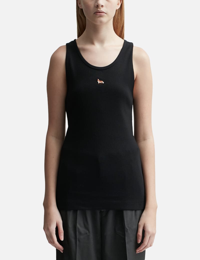 Maison Kitsuné - Baby Fox Ribbed Tank Top | HBX - Globally