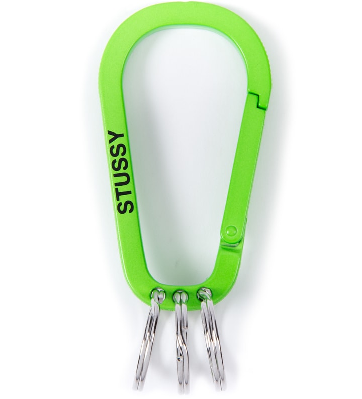 Stussy 限定色 SS LINK CARABINER GREEN Stüssy - Green Hit Carabiner | HBX