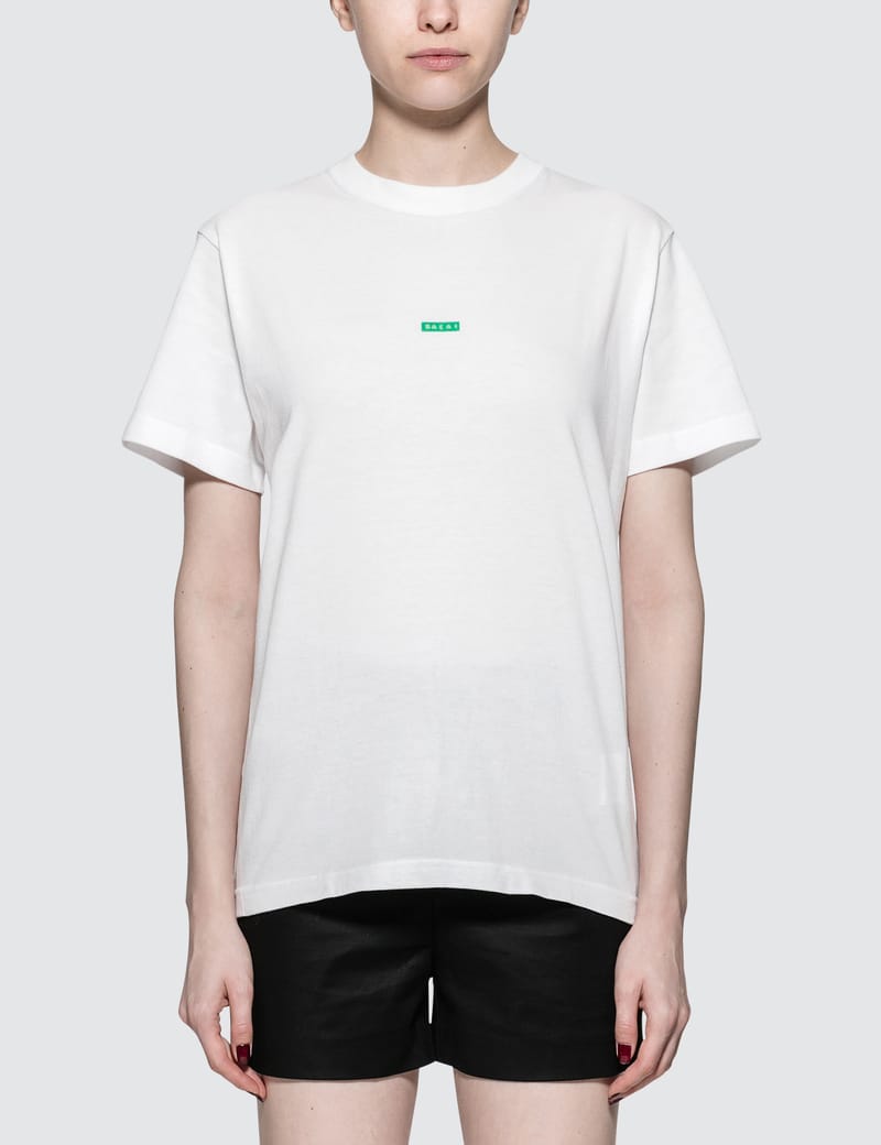 Sacai x Fragment Design - Sacai Box Logo S/S T-Shirt | HBX