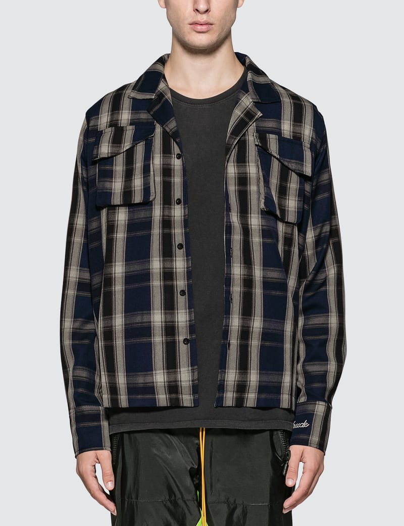 Rhude - Plaid Button-Up Twill Overshirt | HBX - Globally Curated