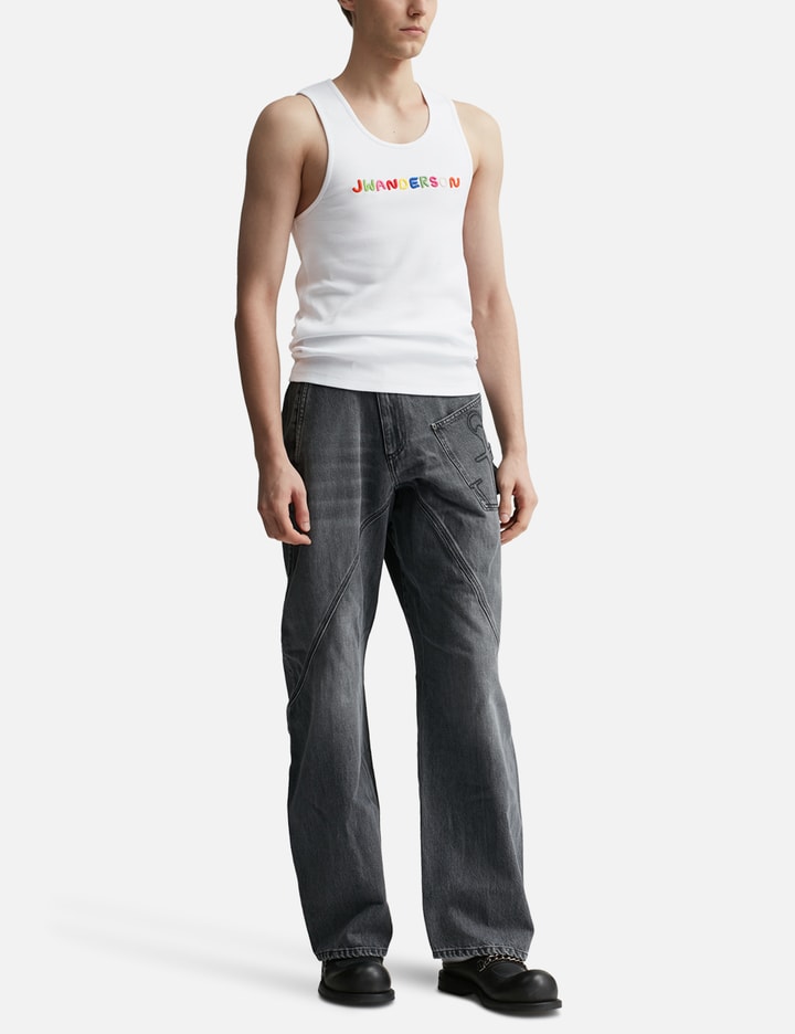 JW Anderson - Logo Embroidered Tank Top | HBX