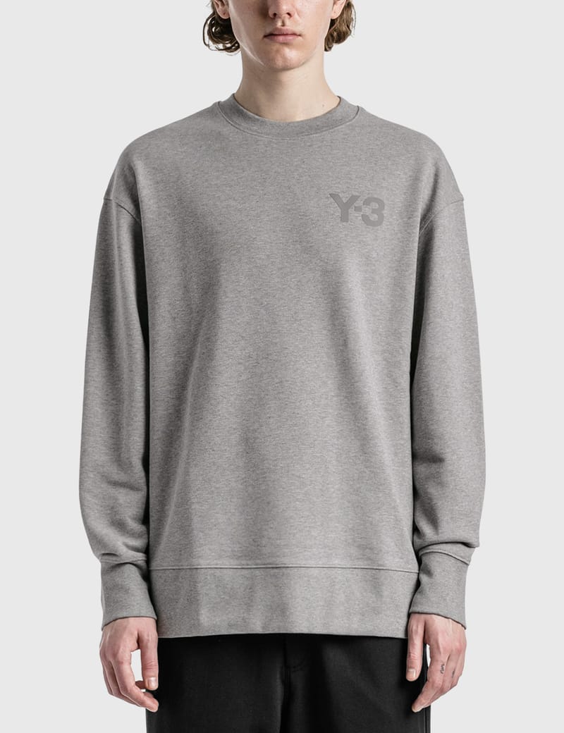 M Classic Chest Logo Crew Sweatshirt In Grey