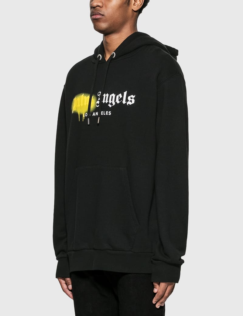 Palm angels hoodie online yellow spray