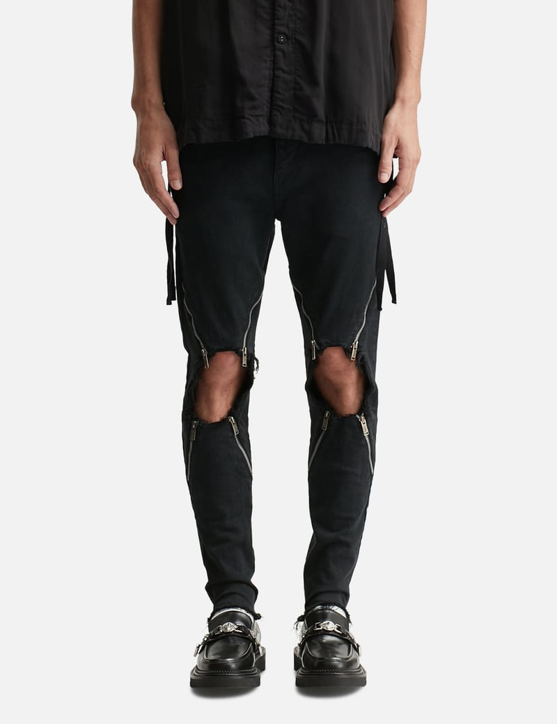 Undercover - UC1E4515-2 Stretch Denim 4 Zips Jeans | HBX