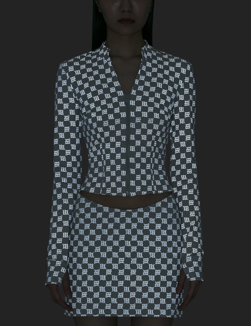 Misbhv - Lara Monogram Reflective Zip Top | HBX - Globally