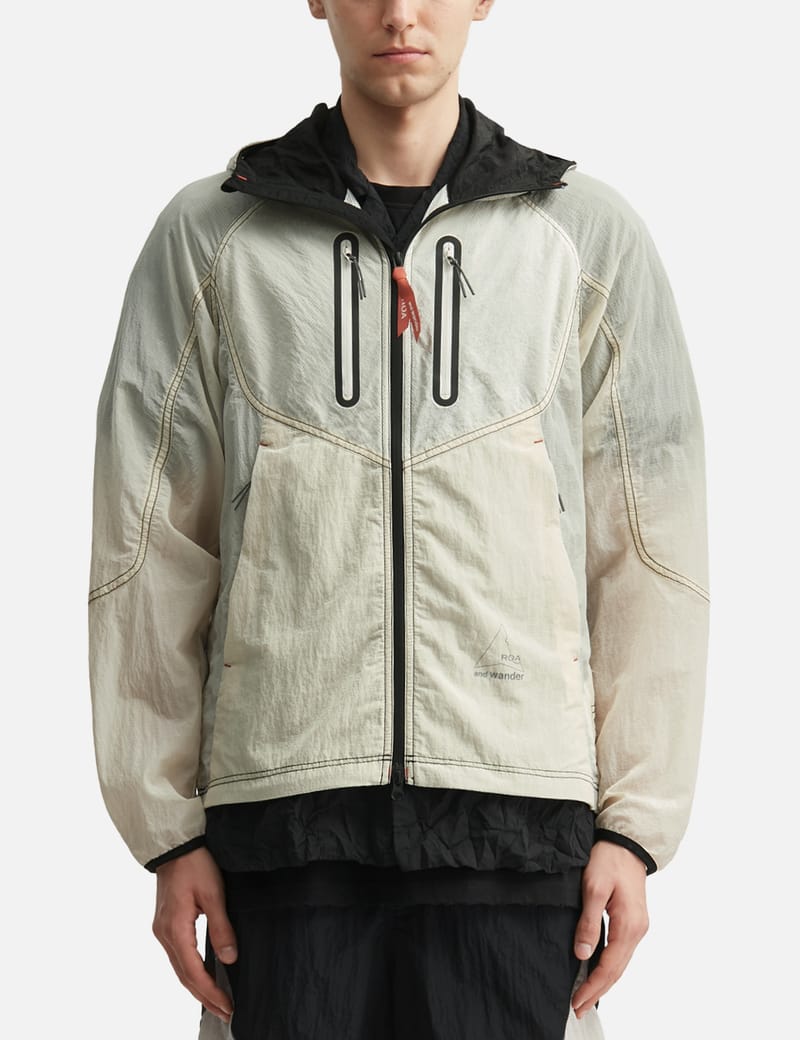 ウォーキング・ランニングウェア ROA Hue Packable Wind Jacket - Grey ROA Hue Packable Wind Jacket | RBMW0538FA355-GRY0001 | AFEW STORE