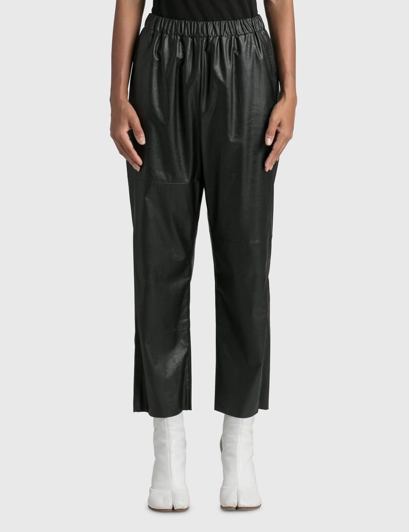 Maison margiela discount faux leather pants