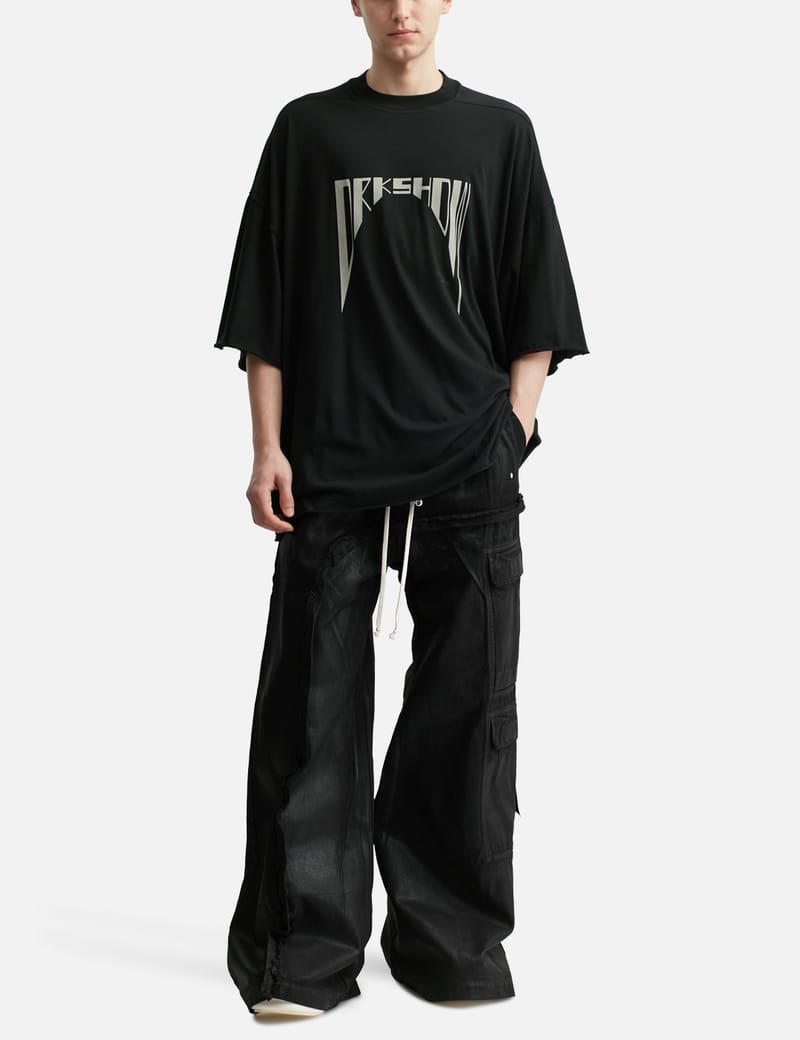 【Rick Owens】DRKSHDW ブラック Hollywood  Tシャツ Black Hollywood Jumbo SS T-shirt by Rick Owens DRKSHDW on Sale