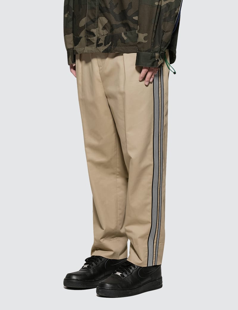 パンツ HIGH COUNT RUBBER CLOTH WIDE CHINOS(BEG) Wide Chino Pants – nanamica NEW YORK