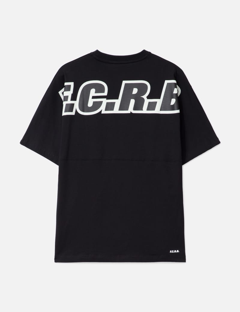 F.C. Real Bristol Big Logo Baggy Tee - Oversized black cotton tee