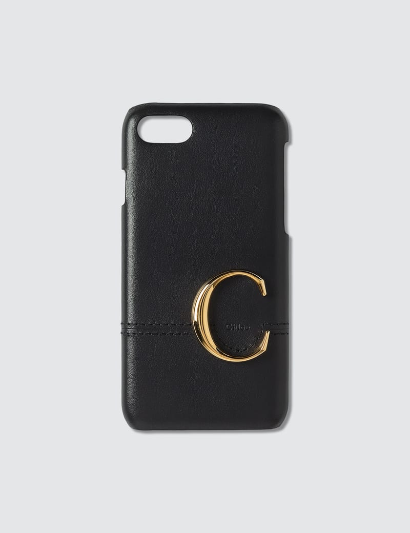 Chloé - Logo C Leather iPhone Case 7/8 | HBX - HYPEBEAST 為您搜羅