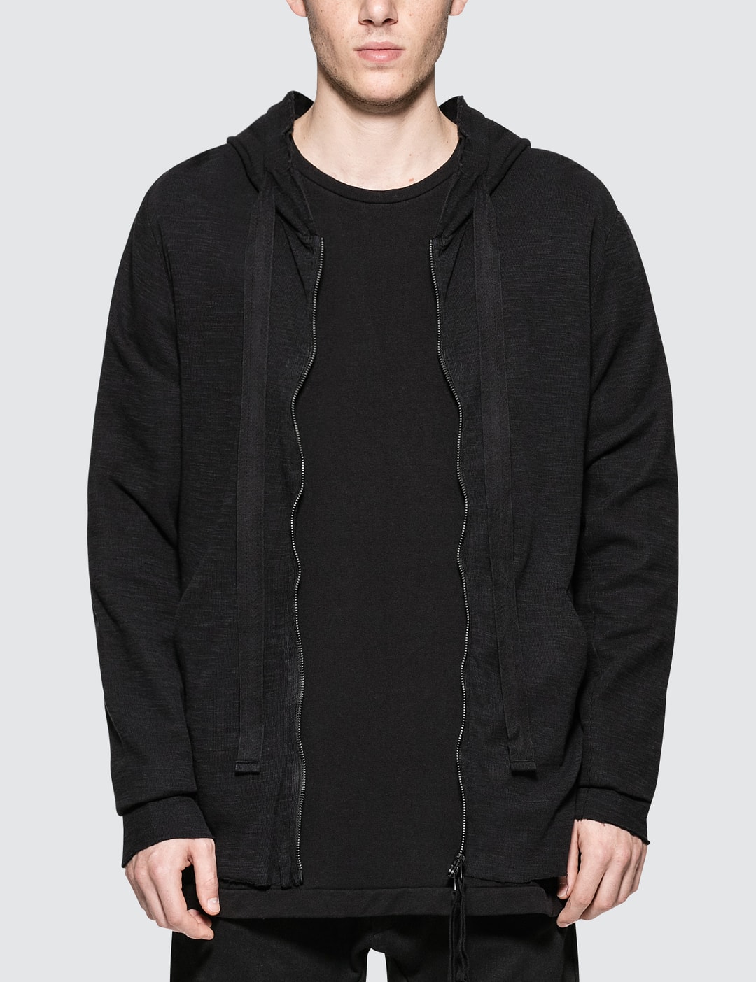 Thom/krom - Hooded T-Shirt Jacket | HBX - Globally Curated Fashion and ...