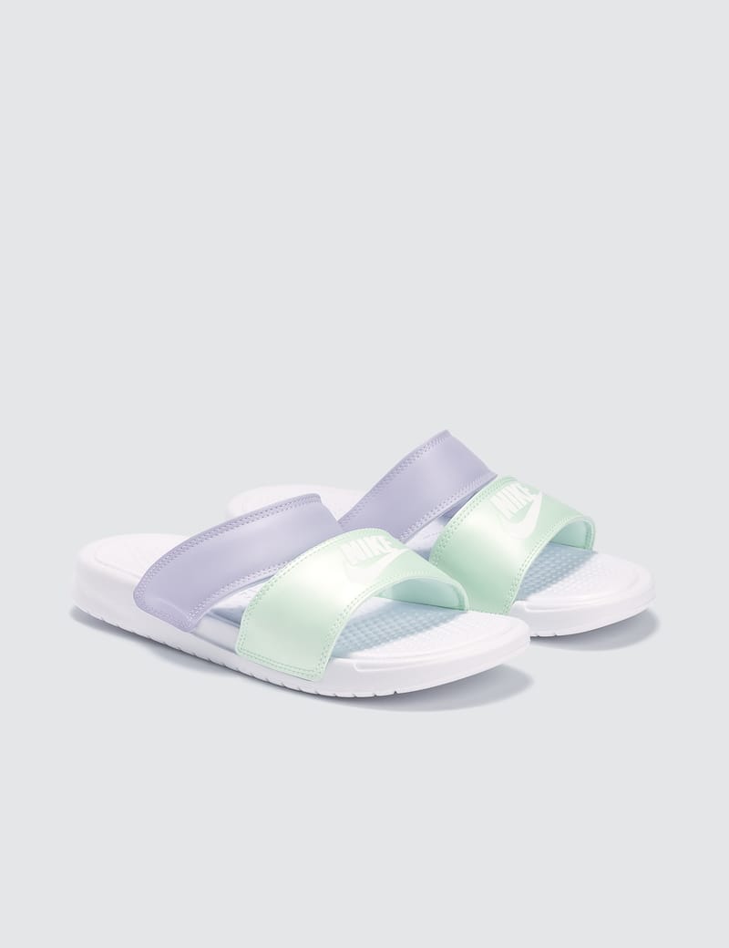 Nike benassi duo ultra slide green hotsell