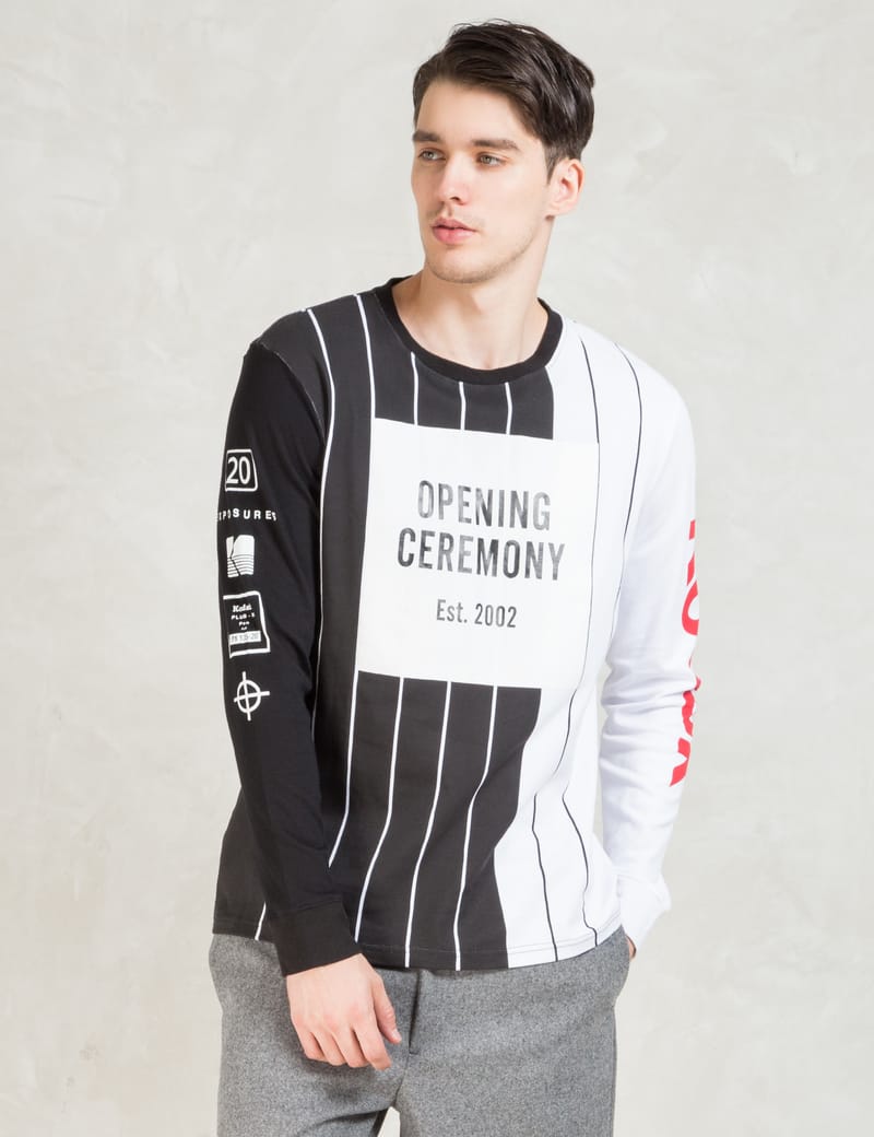 Opening Ceremony - Black/white Kodak Box Logo L/S T-Shirt | HBX