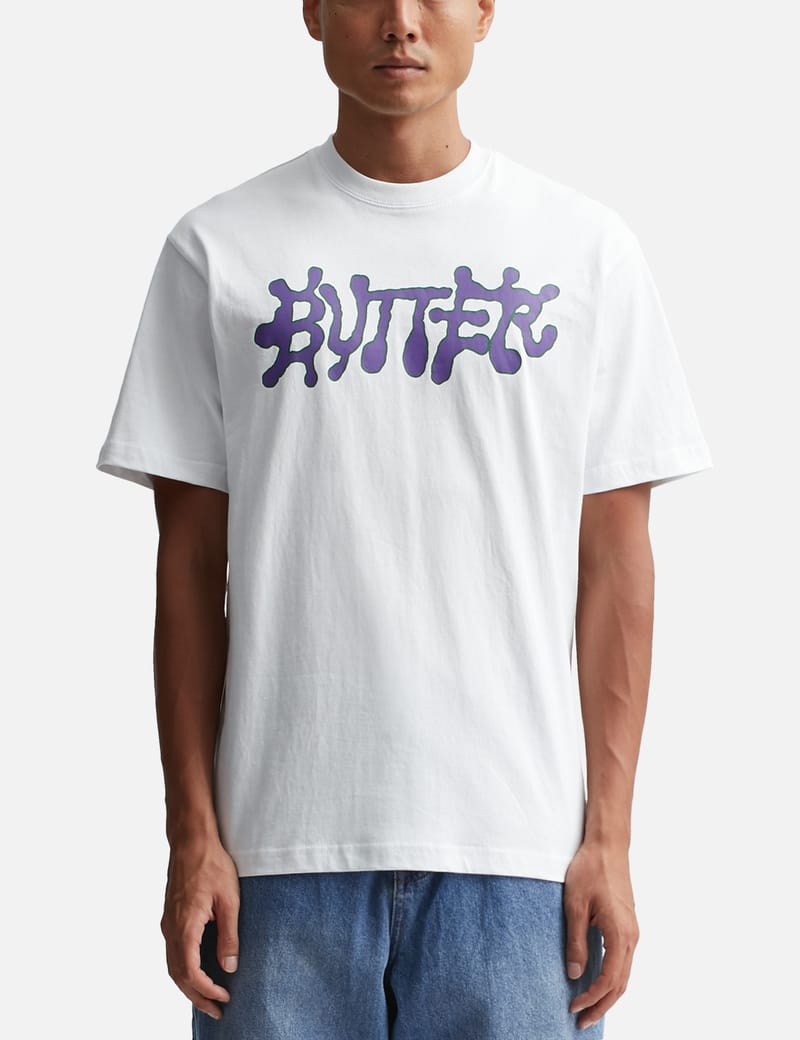 【BUTTER GOODS】 SPINNER TEE WHITE Butter Goods - Spinner T-shirt | HBX - Globally Curated