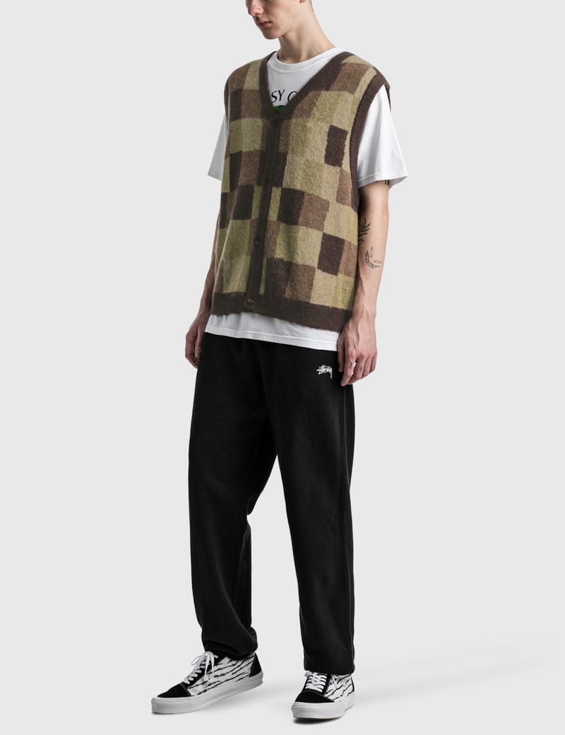 Stüssy - Wobbly Check Sweater Vest | HBX - Globally Curated Fashion and  Lifestyle by Hypebeast