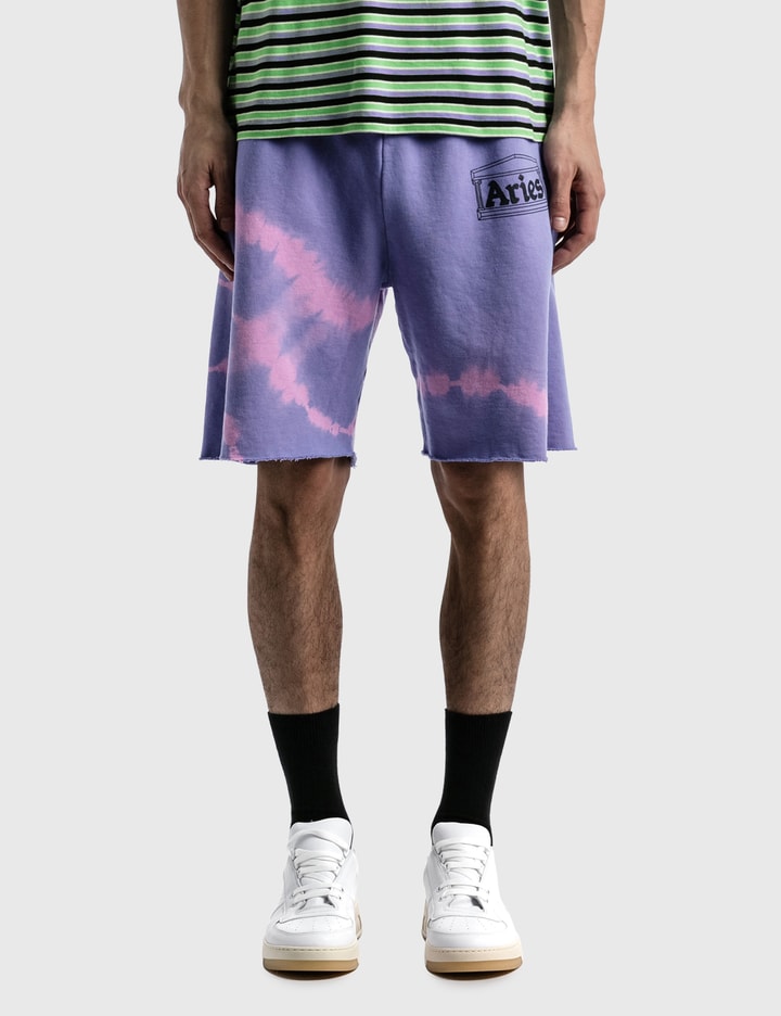 Aries - Tie-Dye Temple Sweatshort | HBX - Globally Curated Fashion and ...