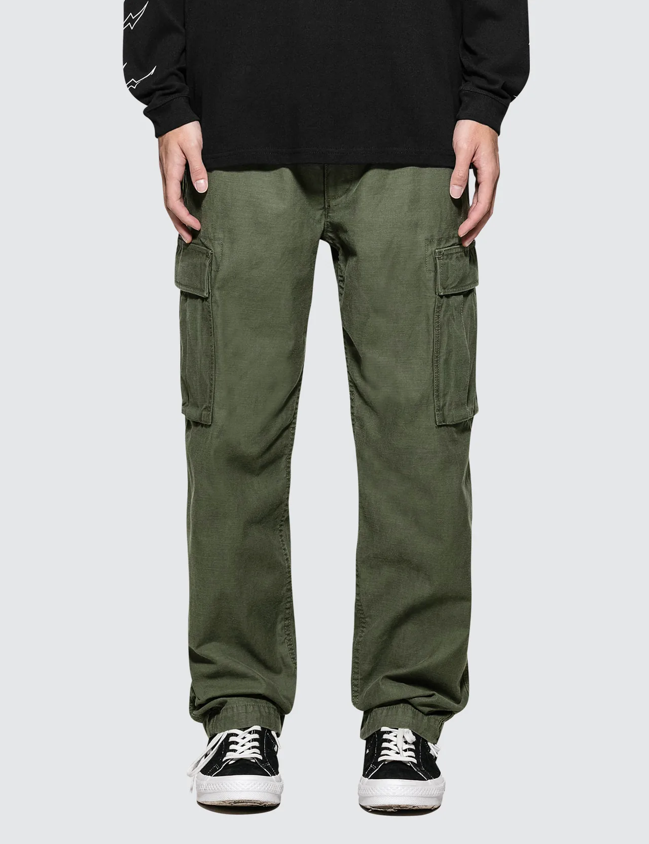 Denim By Vanquish & Fragment - Wide Cargo Pants | HBX - Globally