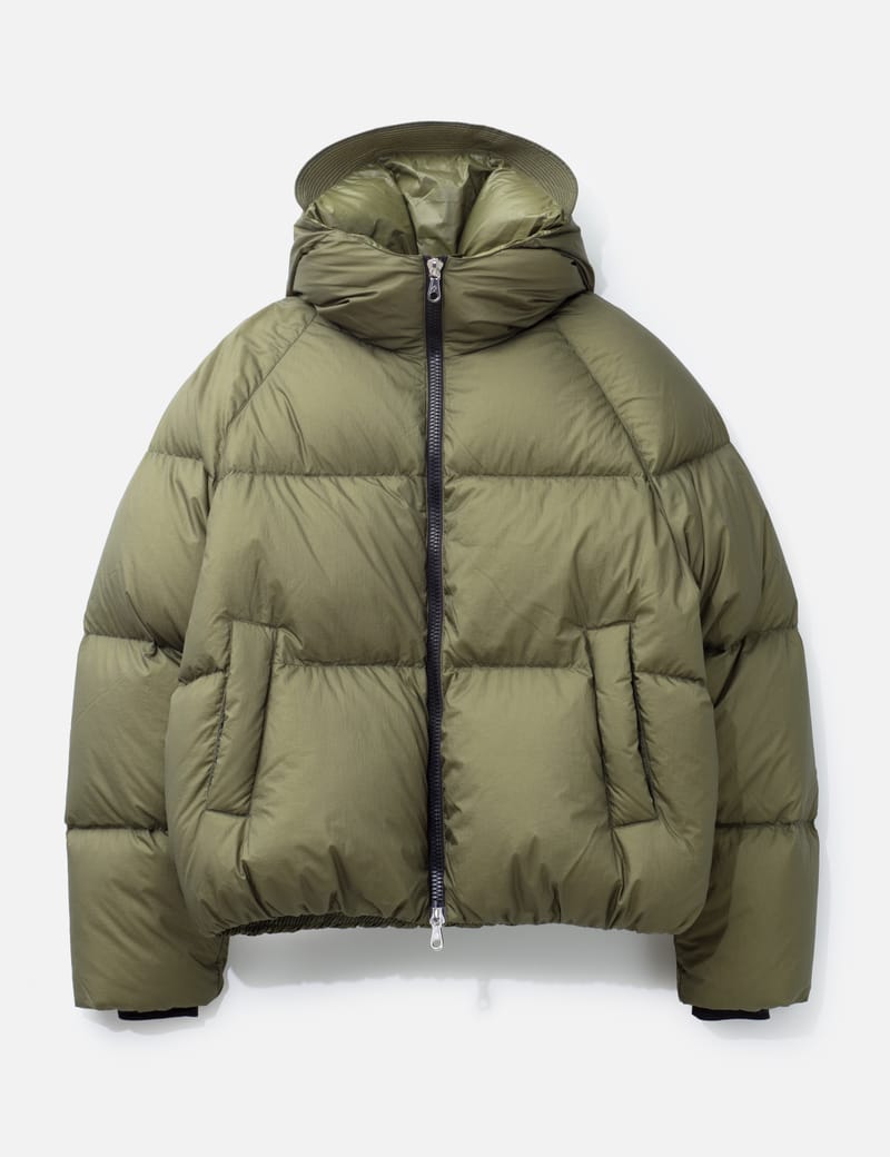 Cole Buxton Hooded Down Jacket - イタリアンナイロン製フード付