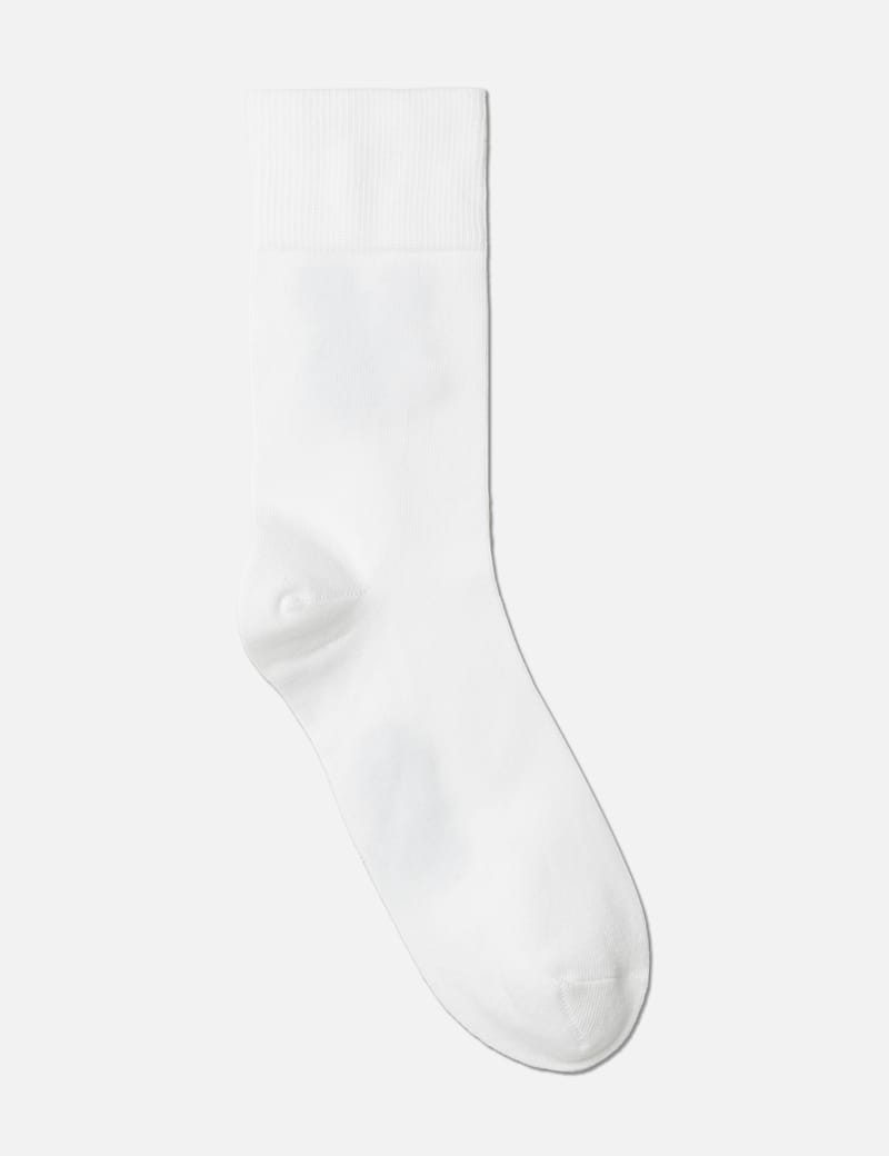 国内発送☆MAISON KITSUNE☆HANDWRITING SOCKS/WHITE MAISON KITSUNE HANDWRITING SOCKS | Maison Kitsuné