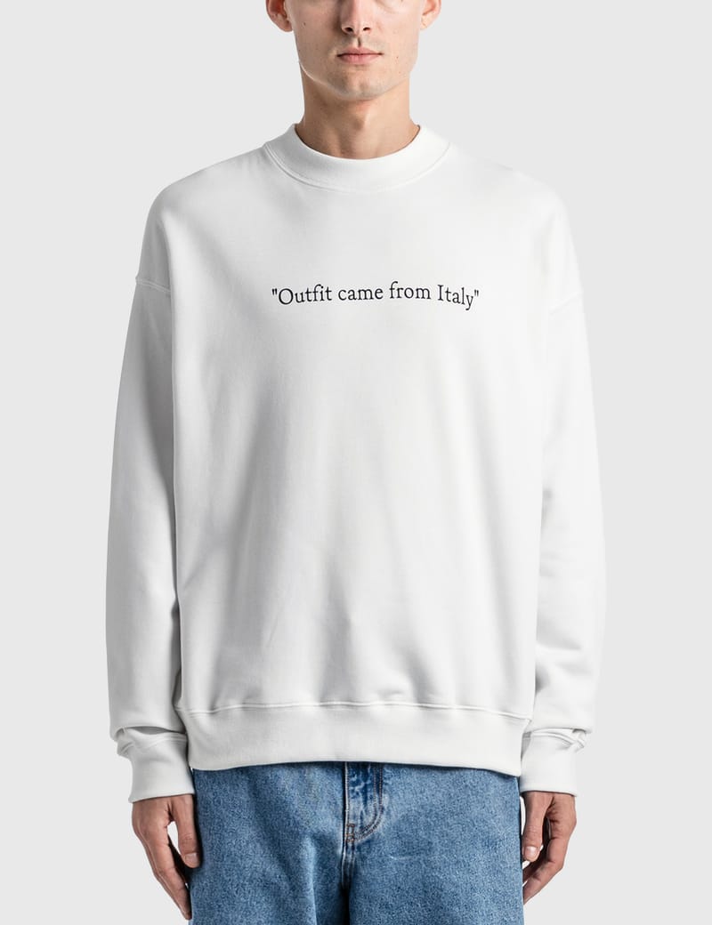 Off-White™ - From Italy Skate Crewneck Sweatshirt | HBX