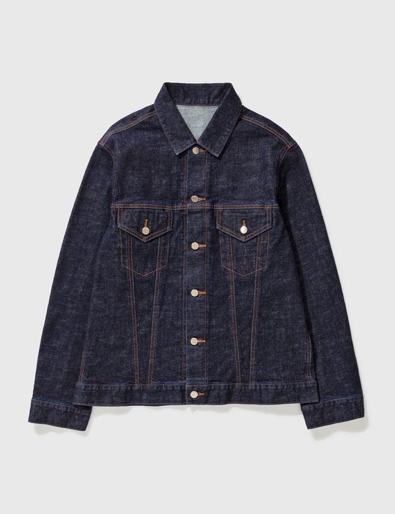 001 T-BACK DENIM JACKET ONE-WASHED-