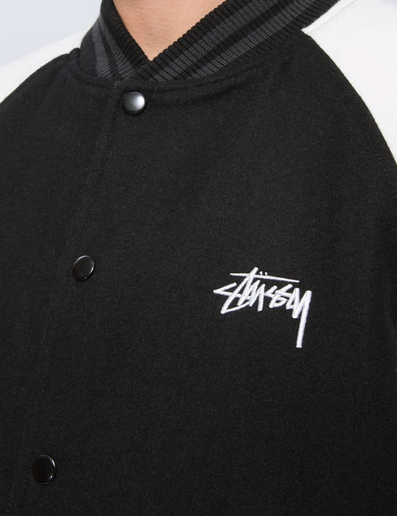 Stüssy - Two Tone Wool Varsity Jacket | HBX