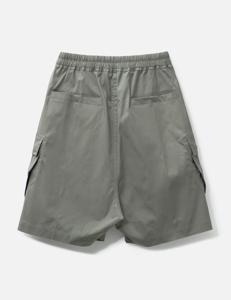 Rick Owens Cargobela Shorts - ドローストリングとスナップ付きの