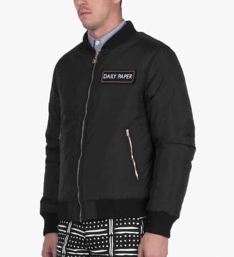 Daily Paper - Black Bomber Jacket | HBX - Globally Curated Daily Paper - Black Bomber Jacket | HBX - Globally Curated
