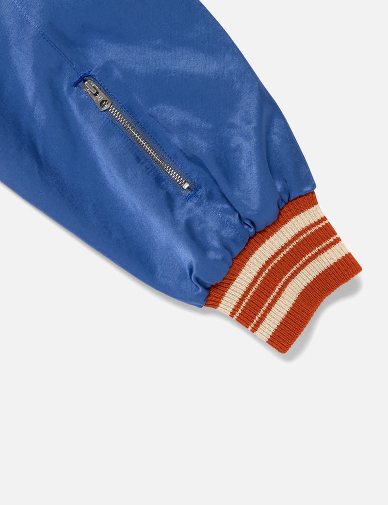 Human Made Satin Jacket - Glossy cotton-rayon, vintage wash