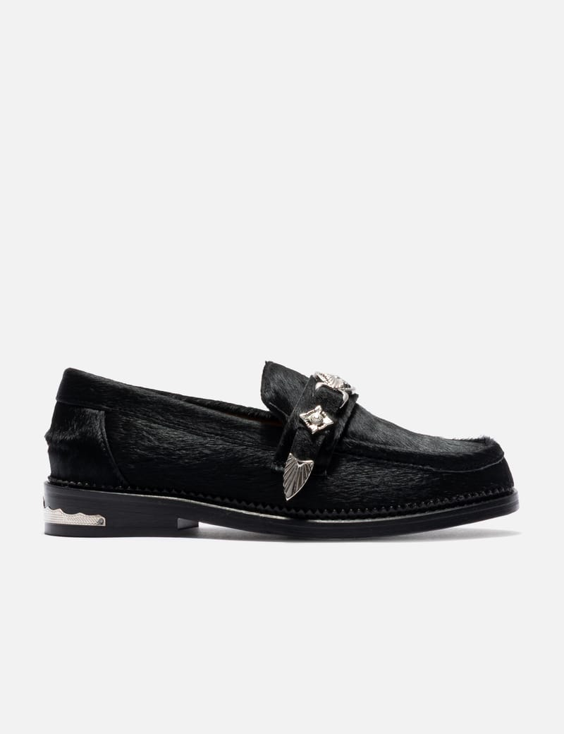 TOGA PULLA ブラック ローファー Toga Pulla round-toe Leather Loafers | Black | FARFETCH