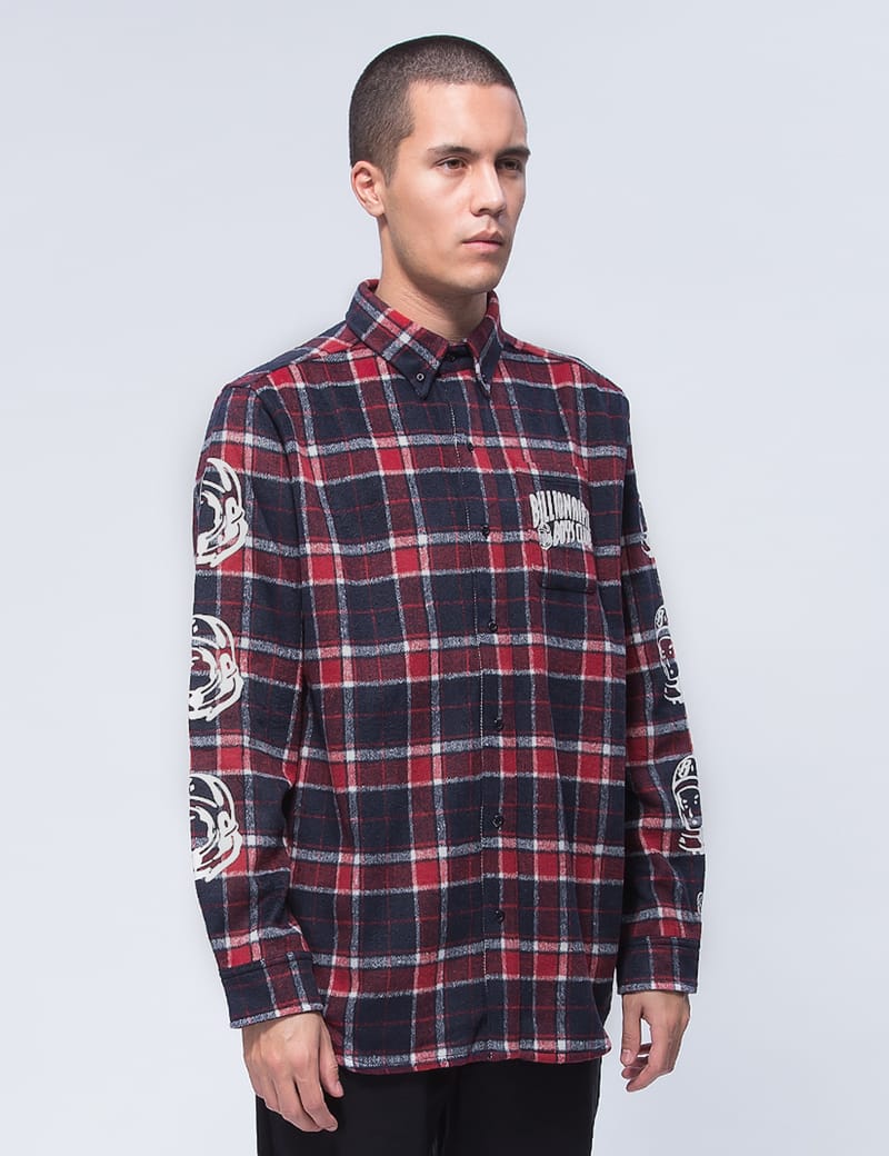 Billionaire Boys Club - Helmet Print Flannel Shirt | HBX