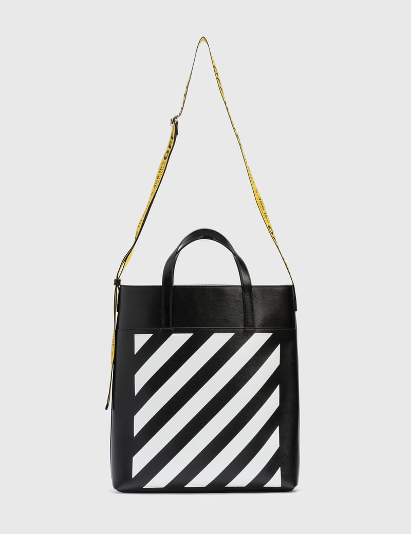 Off-White™ - Binder Diag Saffiano Tote Bag | HBX - Globally ...