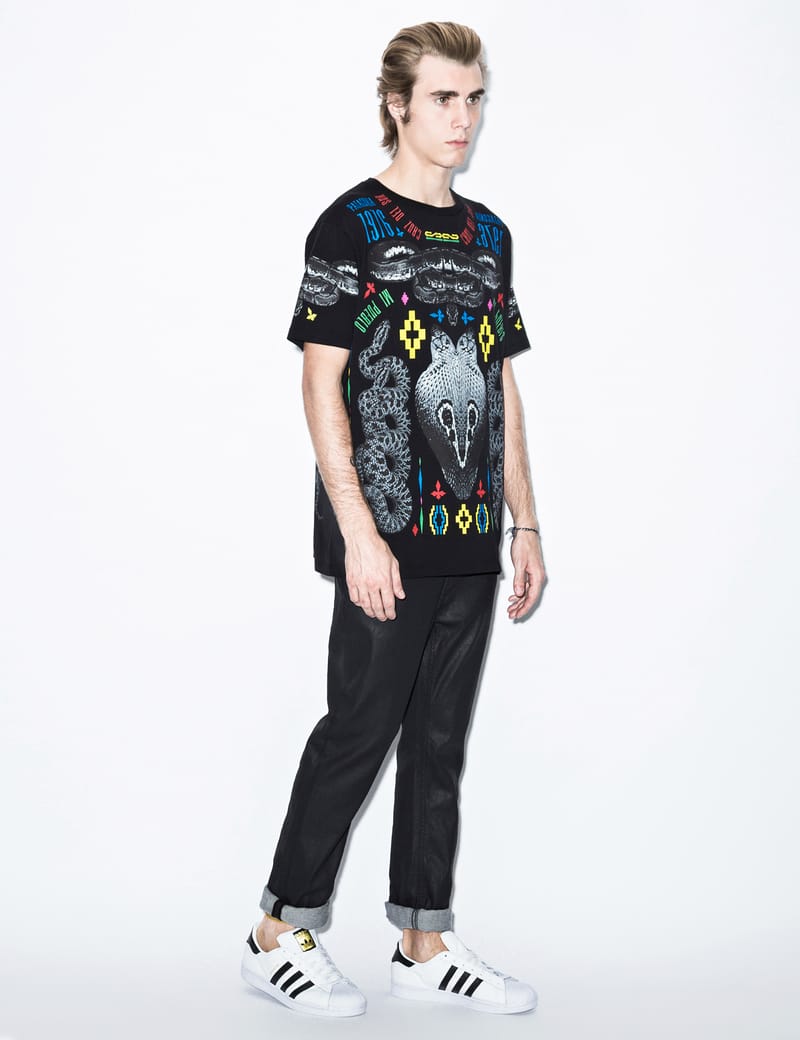 Marcelo Burlon - Black Patagonian T-Shirt | HBX - Globally Curated